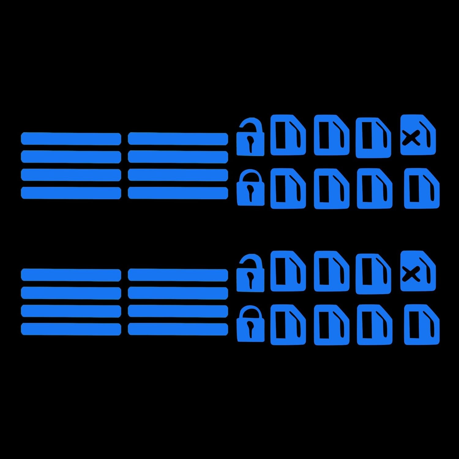 Car Sticker Car Door Window Switch Luminous Sticker Night Safety Accessories