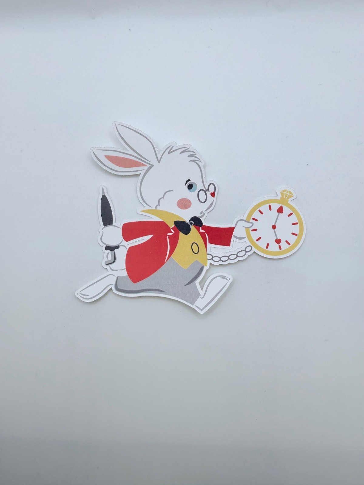 Brand New Alice in Wonderland the White Rabbit 3.5" by 2.5" Sticker