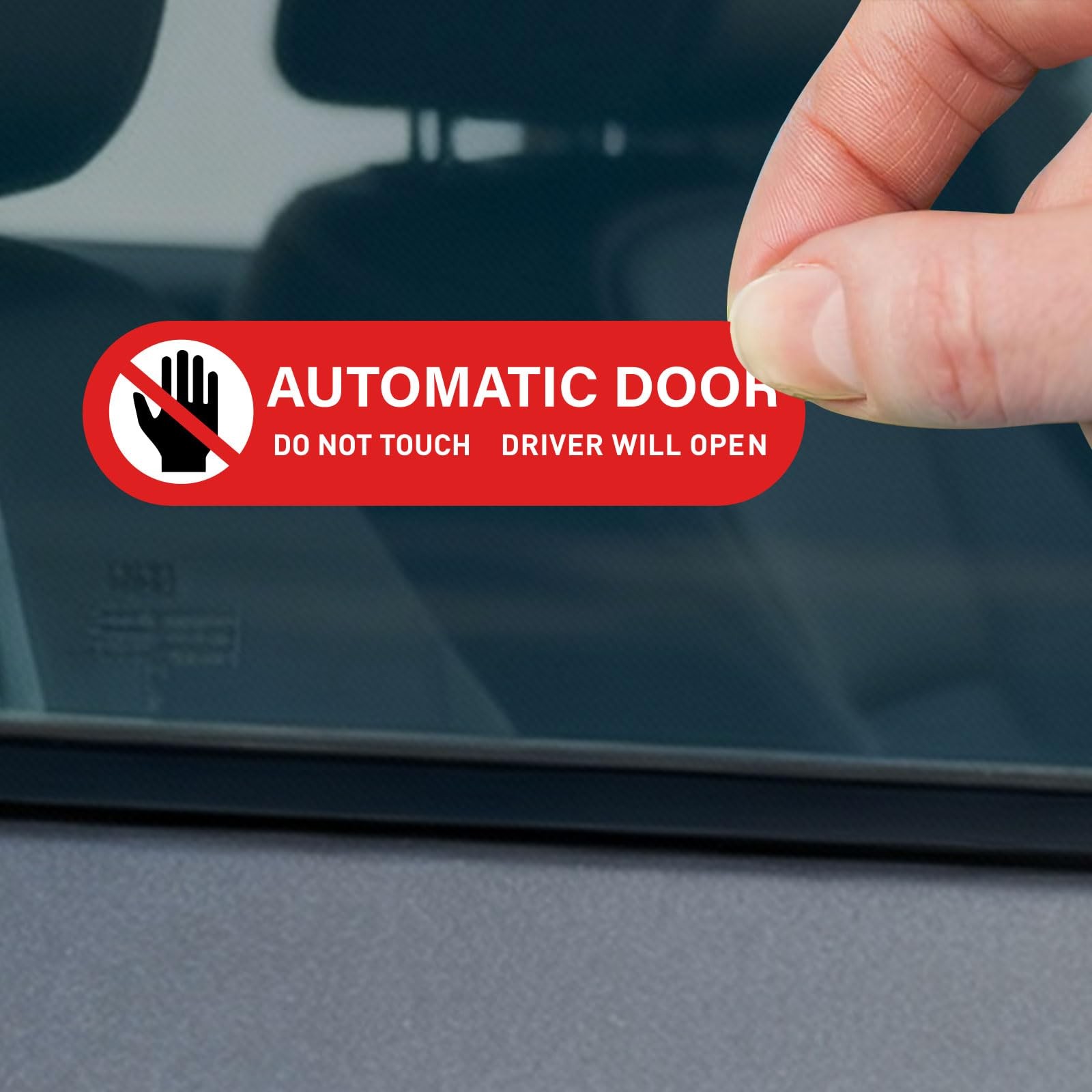 12PCS Automatic Door Car Stickers, Alert Decal for Automatic Sliding Doors,