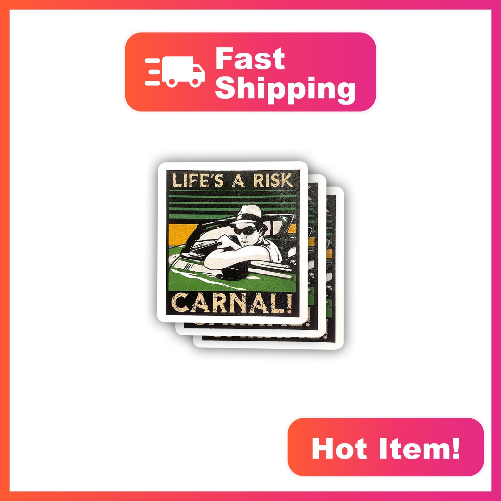 Generic Carnal Sticker 3 inch Vinyl Decal