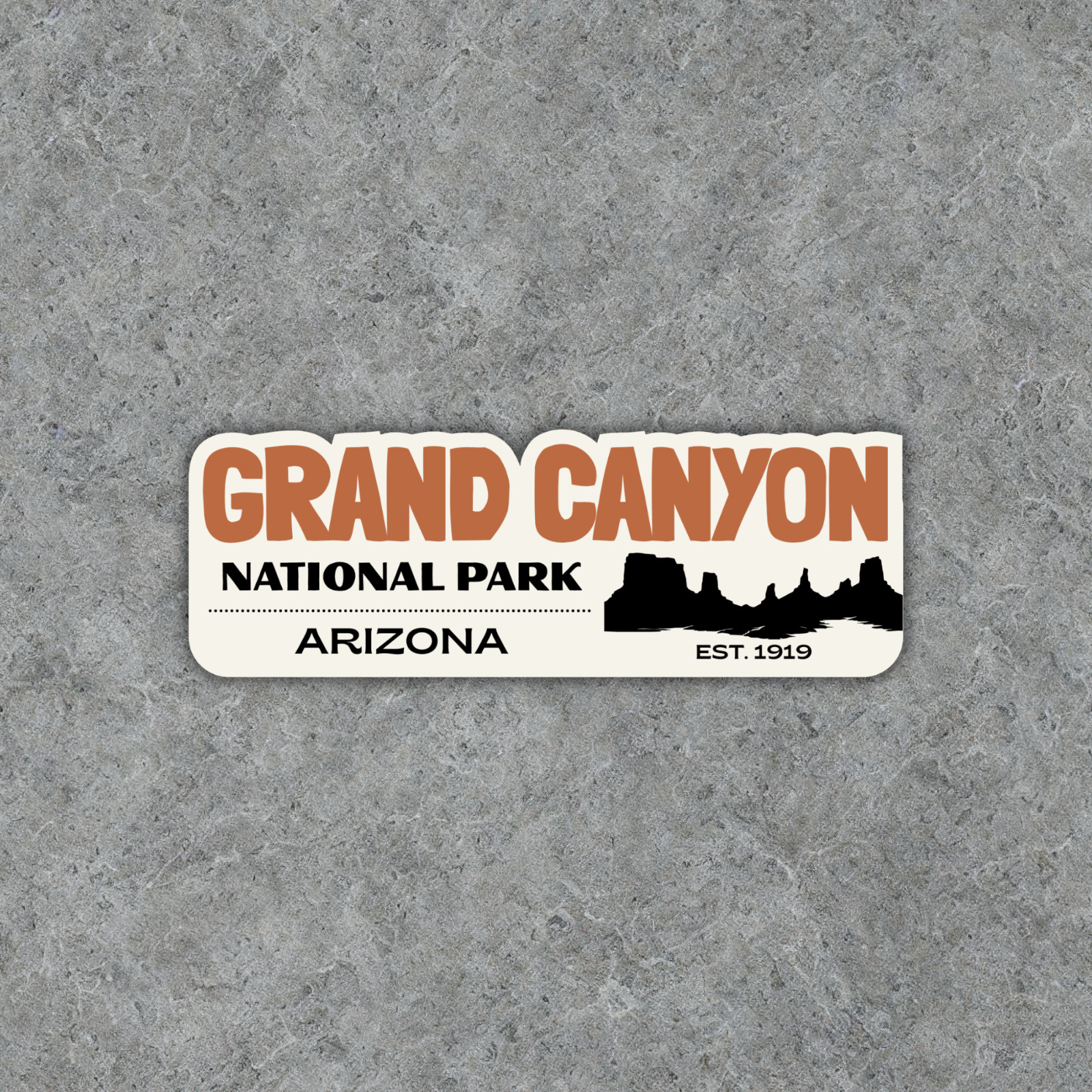Grand Canyon National Park Sticker Retro Arizona Travel Vinyl Decal