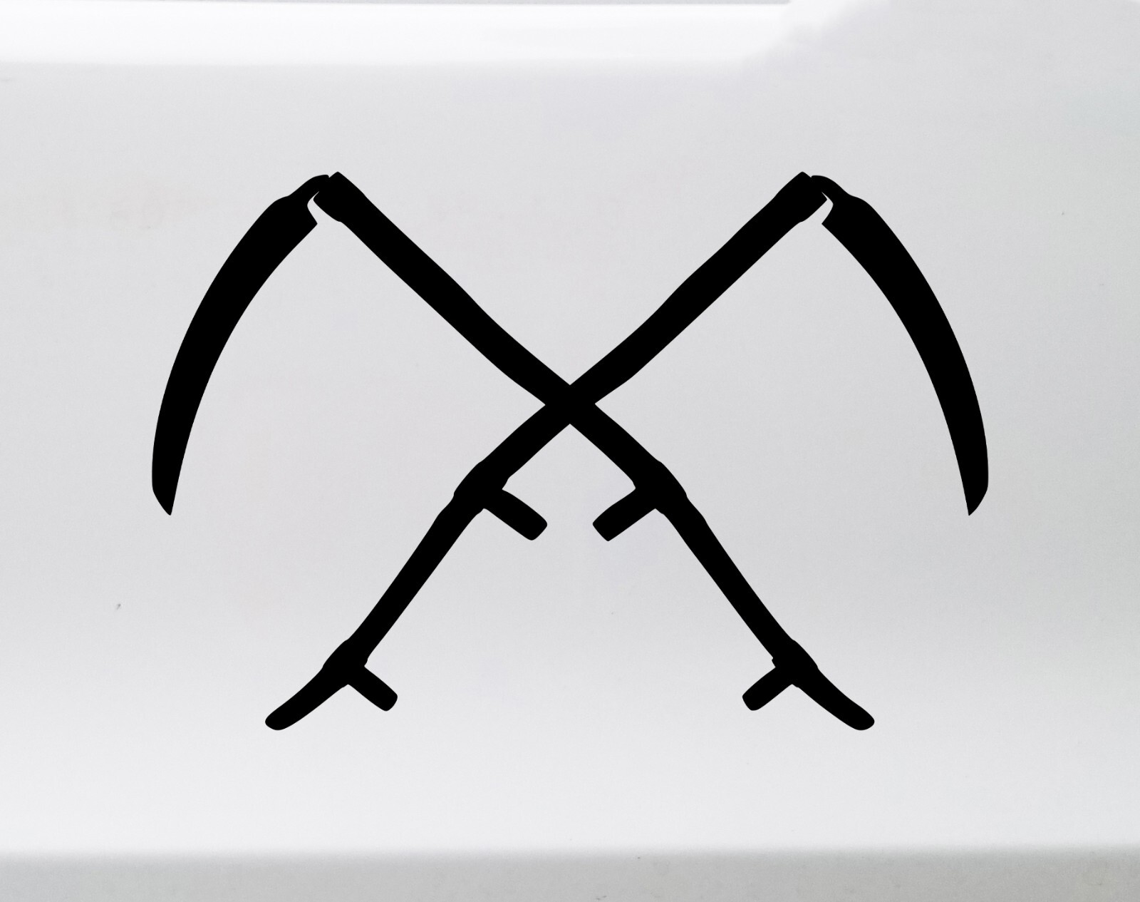 Crossed Scythes Vinyl Decal V1 – Grim Reaper Death – Die Cut Sticker