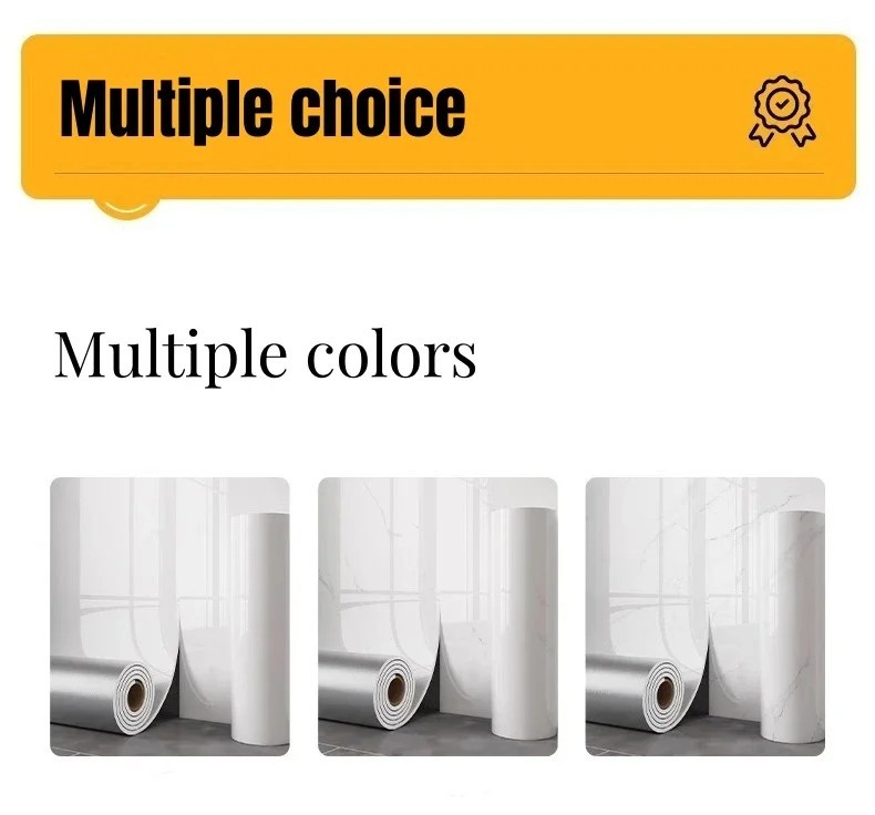 Thick Foam Marble Peel and Stick Wallpapers Waterproof White Gray Contact Paper