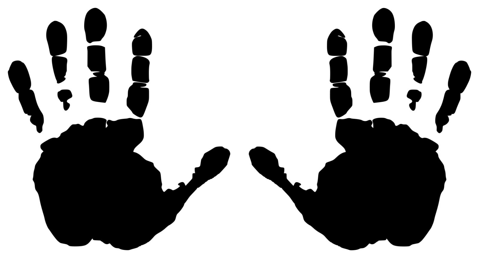 Wave Handprint for Side Mirror Vinyl Decal – 4×4 Left Right Hand Die Cut Sticker