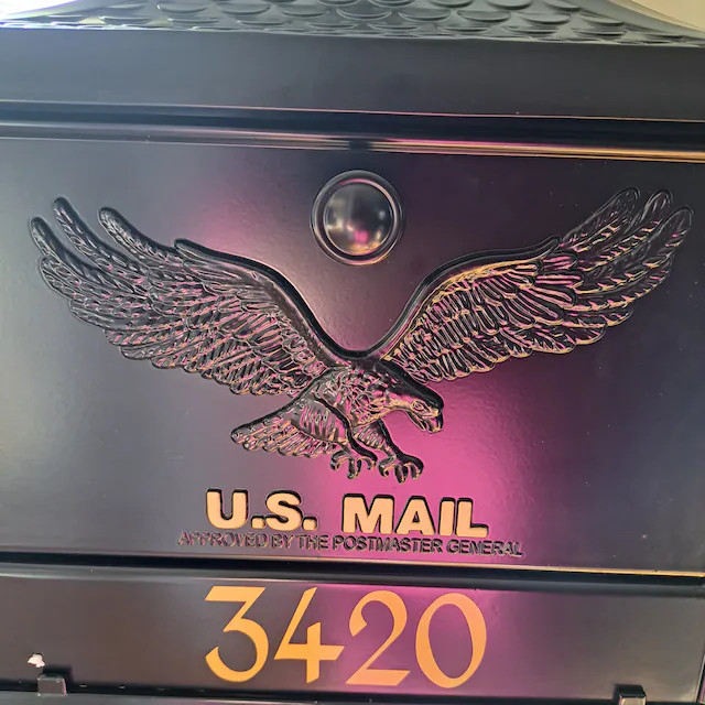 SET OF 2 – Custom Mailbox Numbers REFLECTIVE Vinyl Decals Stickers house street