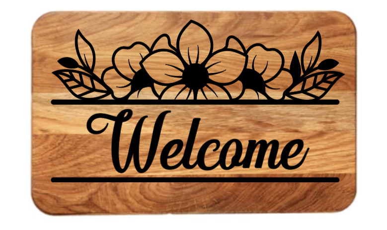 Welcome Vinyl Decal Sticker Home Decor Wall Entry Way Mirror Window Craft