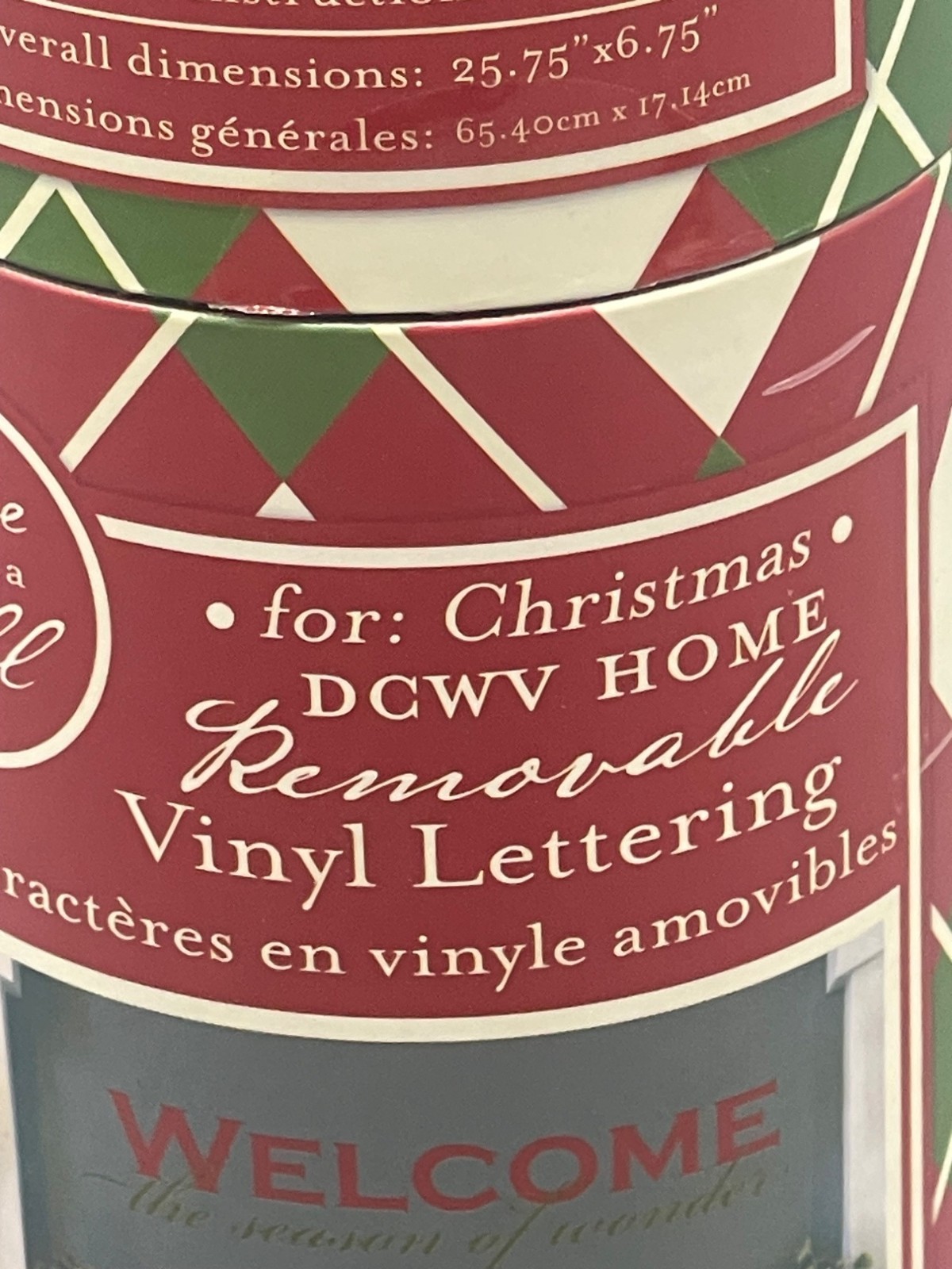 dcwv home welcome the season of wonder vinyl lettering decor Christmas READ used