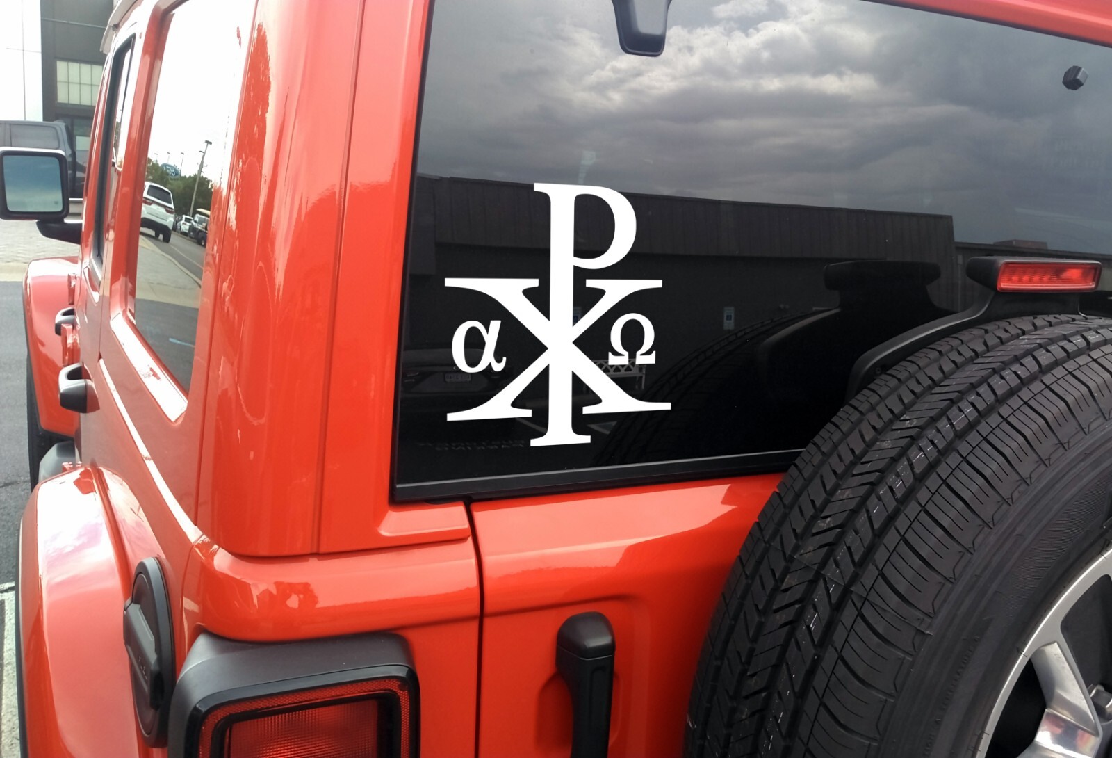 Chi Rho Christogram Vinyl Decal V1 – Labarum Chrismon – Die Cut Sticker