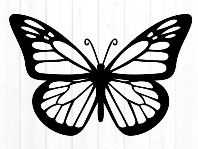 Monarch Butterfly – Decal Sticker – Multiple Colors & Sizes – FREE SHIP!!
