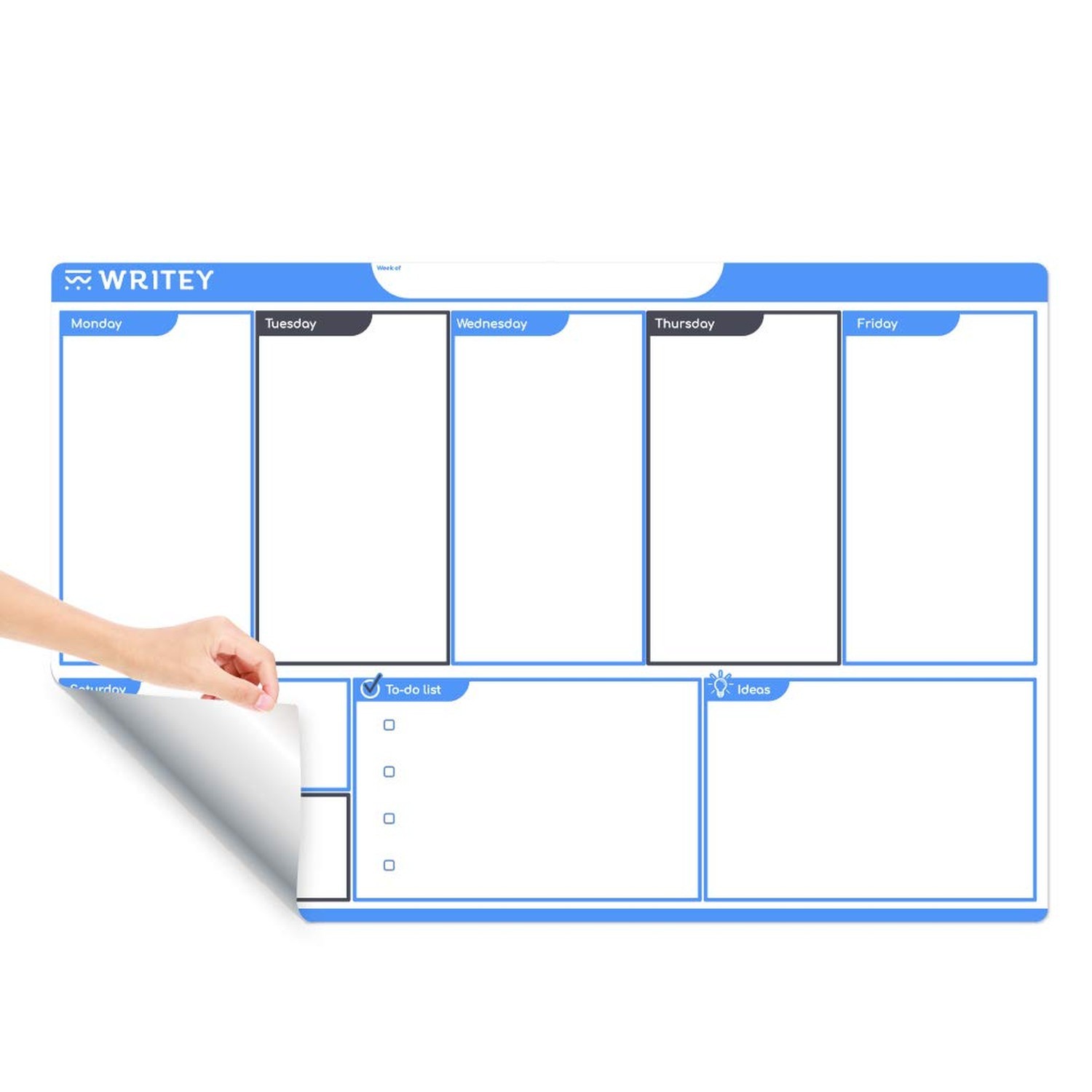 Peel and Stick Whiteboard Calendar, Large Weekly Organizer, 24 x 36 in – Stai…
