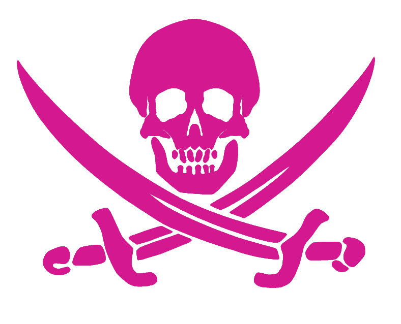 SWORDS CROSSES AND SKULL. Decal Stickers for Cars, Windows, Laptops, Tablets.