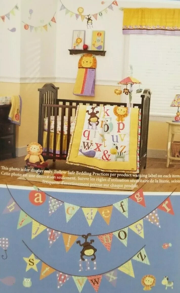 Cocalo Alphabet Babies ABCs Wall Appliques Decals Nursery Decor – New in Package