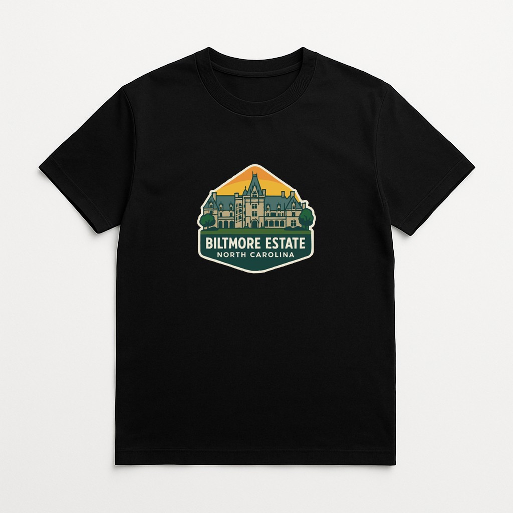 Biltmore Estate North Carolina Iron On Heat Transfer Vinyl HTV Die-Cut Symbolic