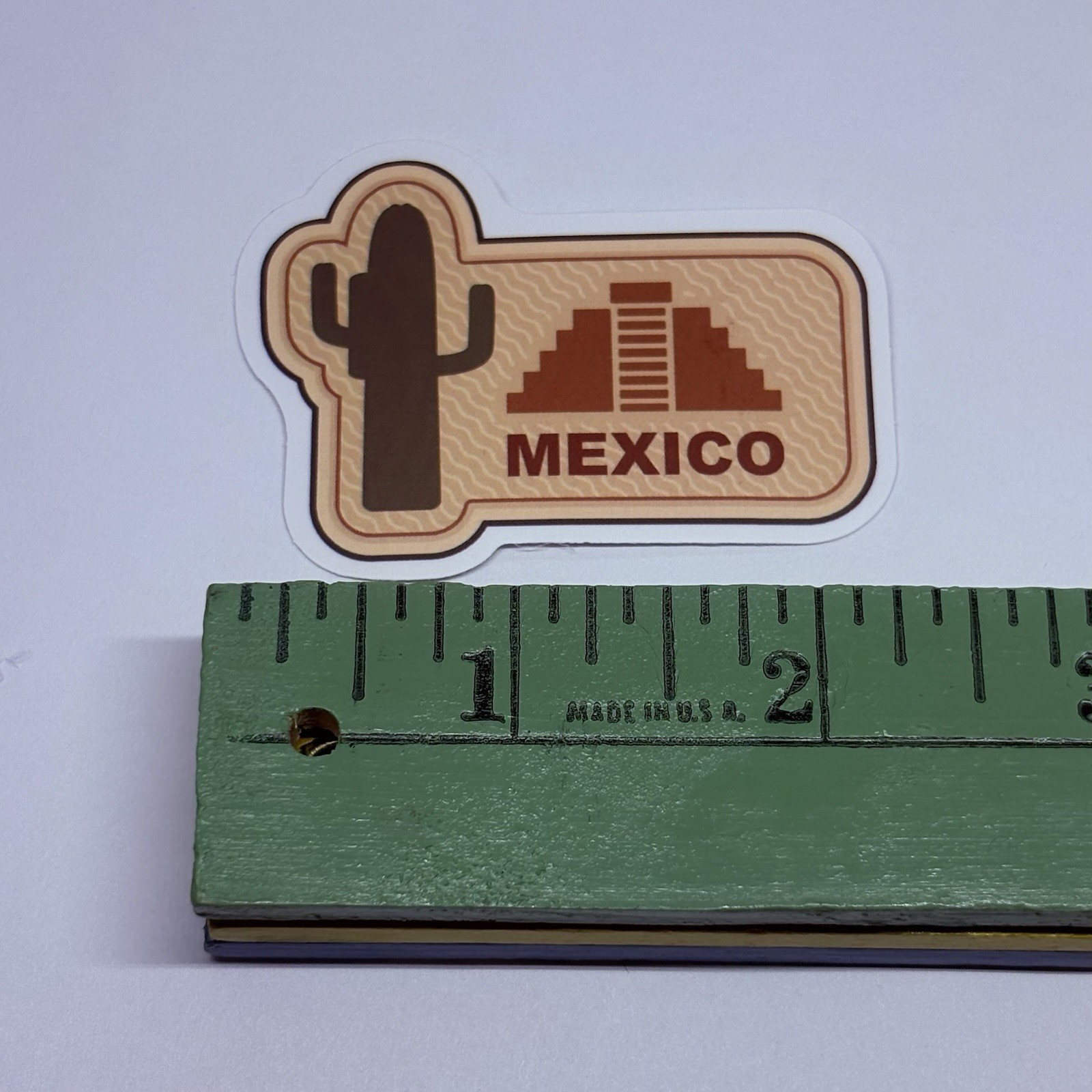Mexico Temple Sticker Cactus Travel Art Decal Vinyl Country Souvenir Matte Tc6