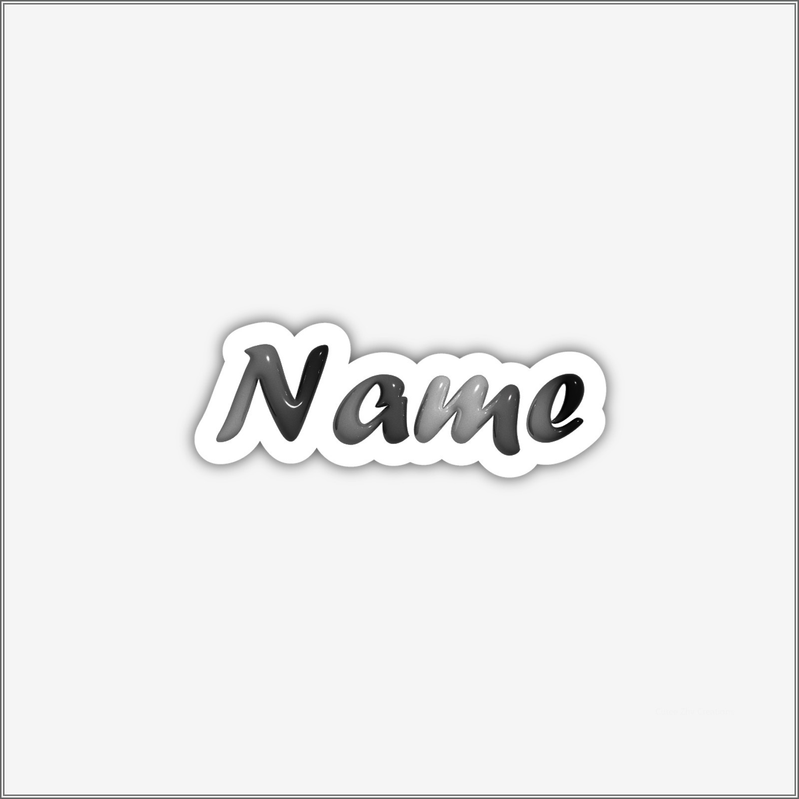 Custom Name Vinyl Sticker Waterproof Personalized Decal for Water Bottle Laptop