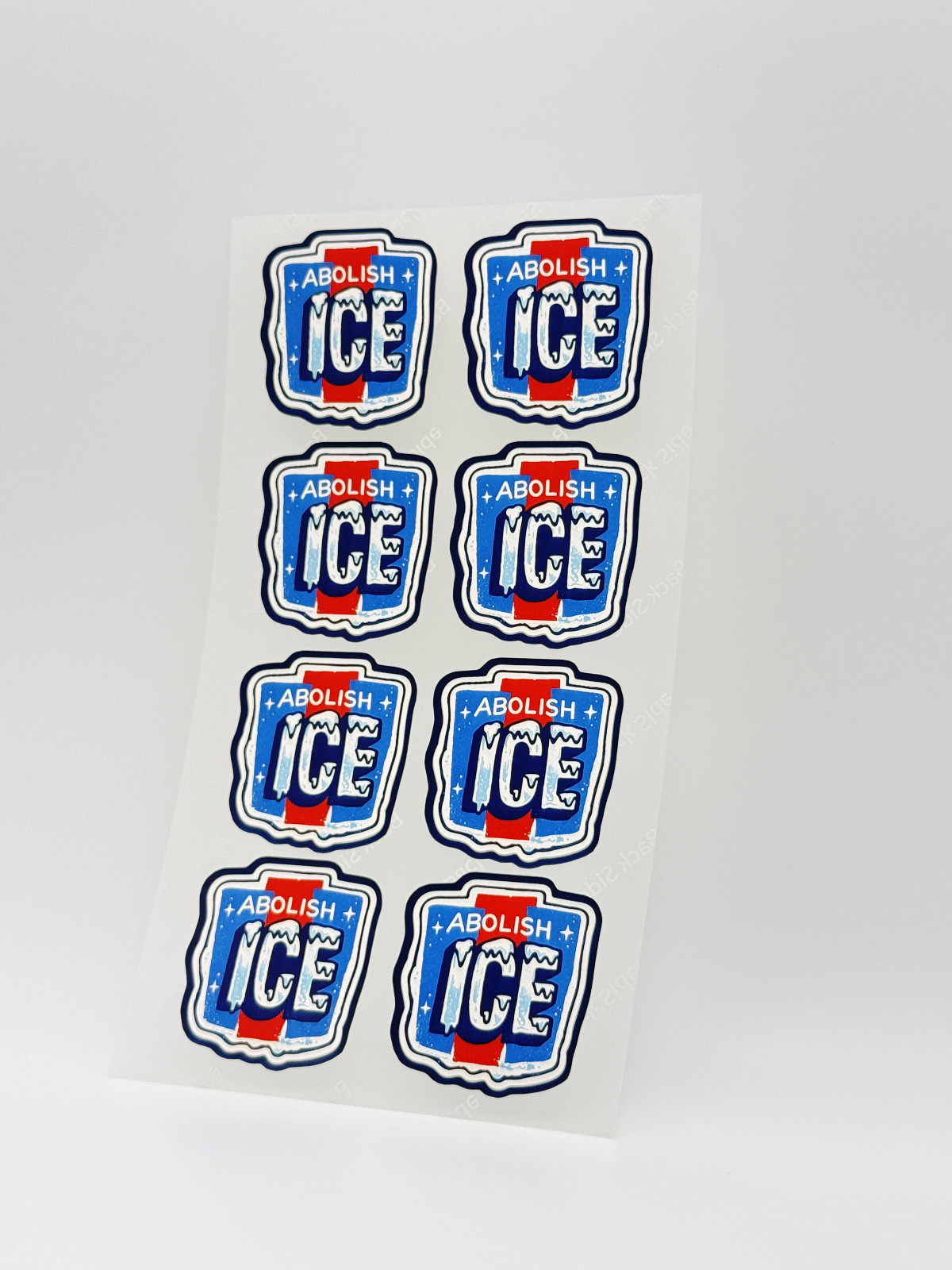 ABOLISH ICE Stickers 50 Pcs Waterproof Vinyl Political Protest Decals
