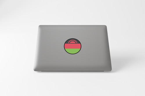 Malawi Flag Circle Sticker Decal