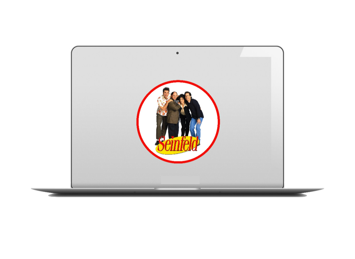 Seinfeld 4" Vinyl Decal Sticker Handcrafted Laptop Decor Vehicle Cooler Tumbler