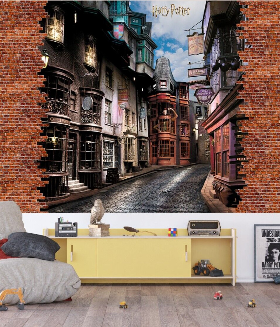 Harry Potter street Wallpaper Mural 252x182cm for children's bedroom photo wall