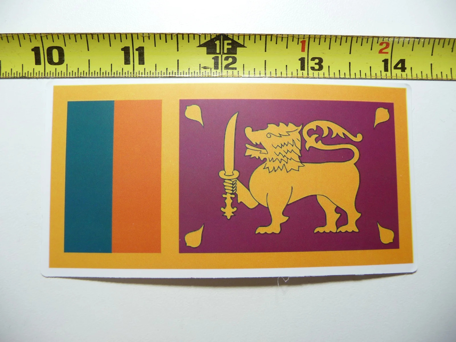 SRI LANKA FLAG SMALL STICKER DECAL COUNTRY PRIDE NATION GOVERNMENT