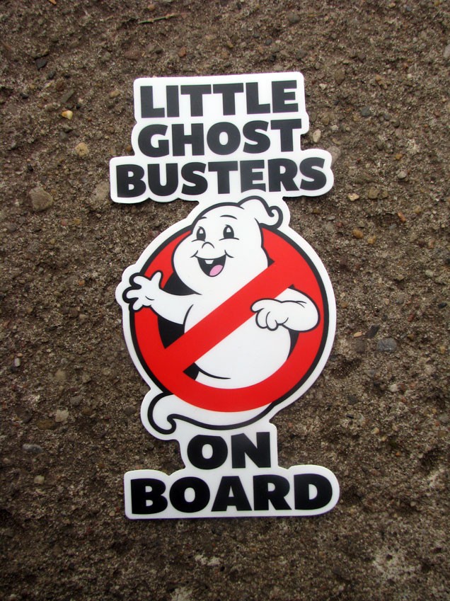 Little Ghostbusters On Board Decal Car Truck Vehicle Ghostbusters Decal 6.45"