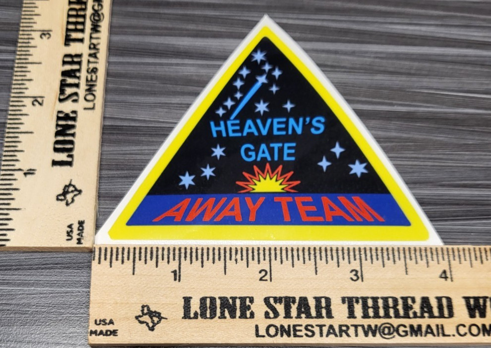 LAMINATED HEAVEN'S GATE AWAY TEAM STICKER