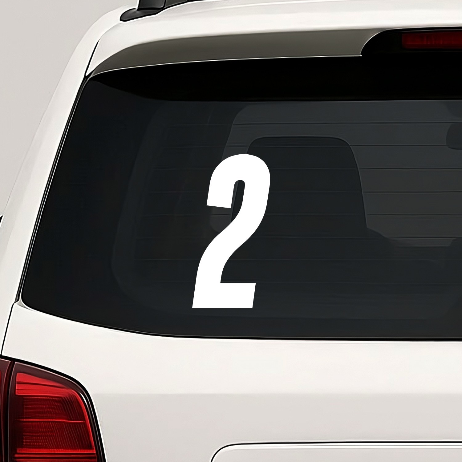 Number Two 2 Vinyl Die Cut Decal Sticker – Racing Race Car Motocross Bike
