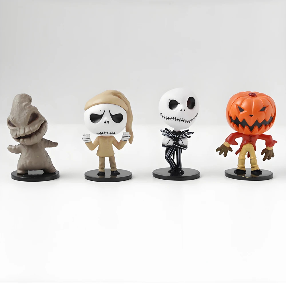 8pcs/set The Nightmare Sally Jack Skellington Christmas Action Figure Vinyl Figu