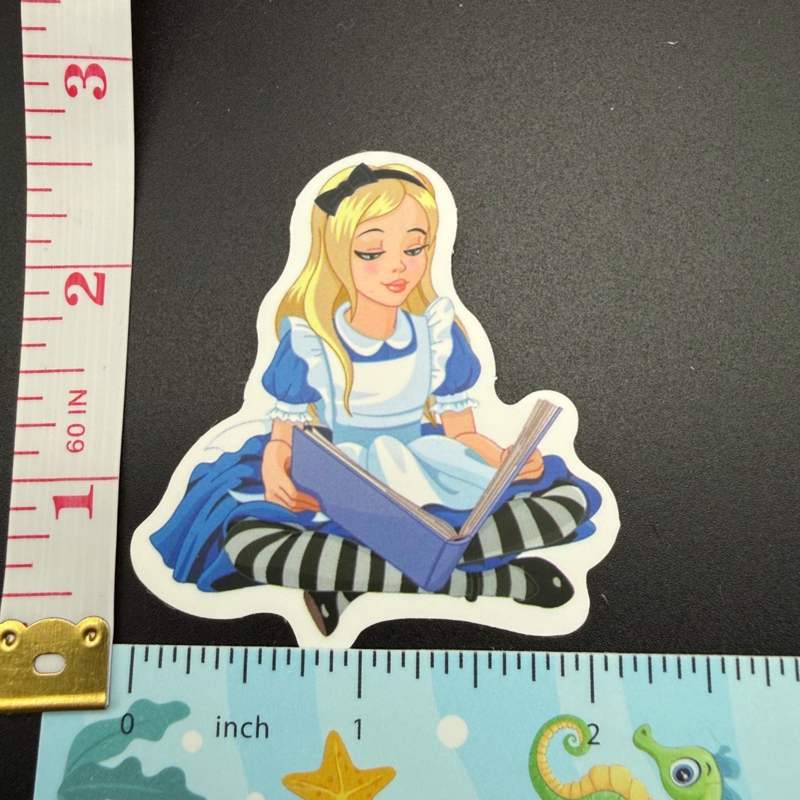 3 Stickers Disney Alice in Wonderland Vinyl Decal Laptop Phone Bottle Scrapbook
