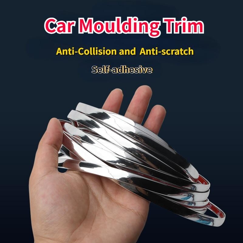 5M Self-adhesive Car Moulding Strip Trim Protector Edge Scratch Universal