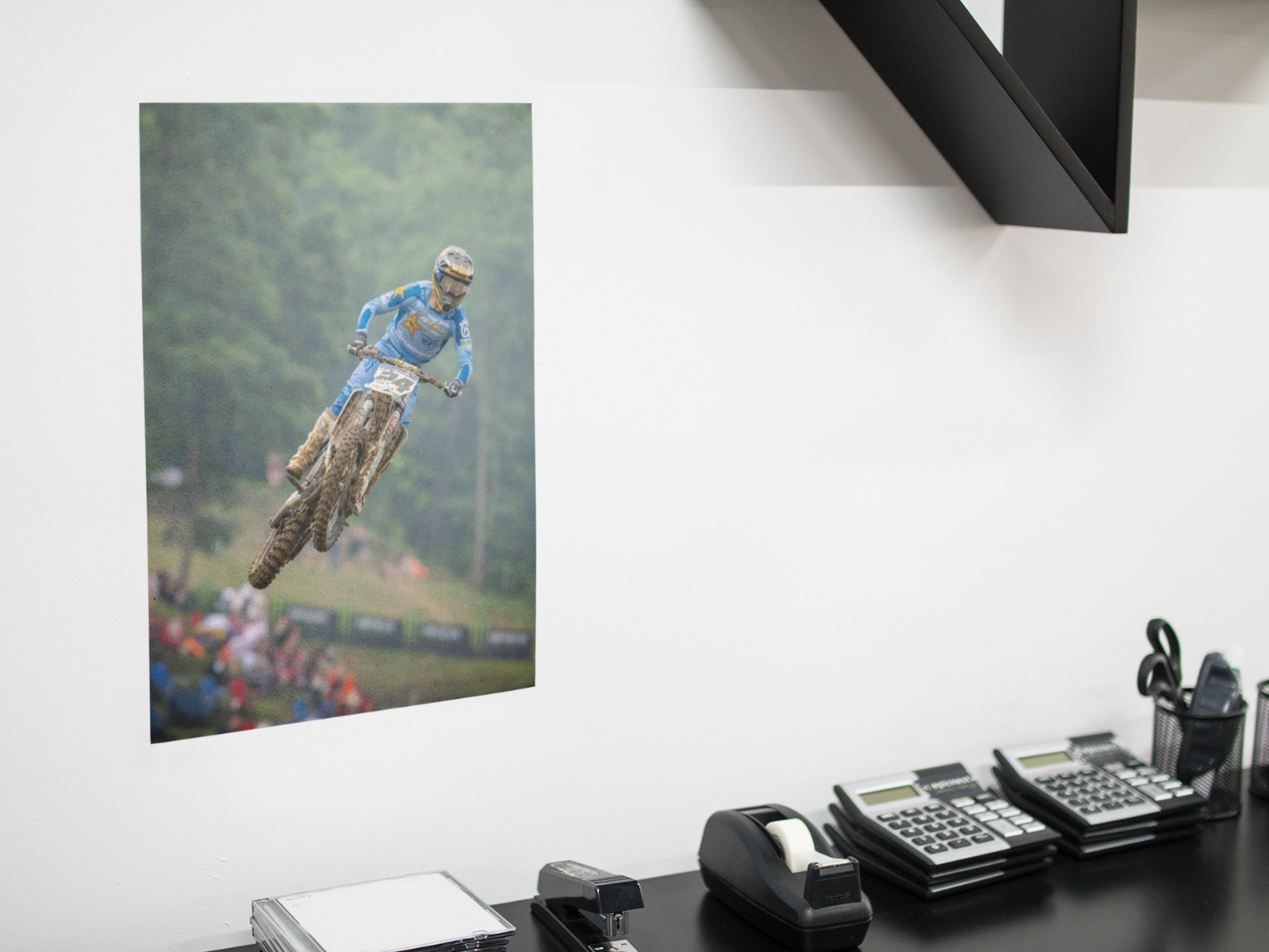 RJ HAMPSHIRE MOTOCROSS Racing Wall Vinyl Decal Poster PRINT (Removable Adhesive)