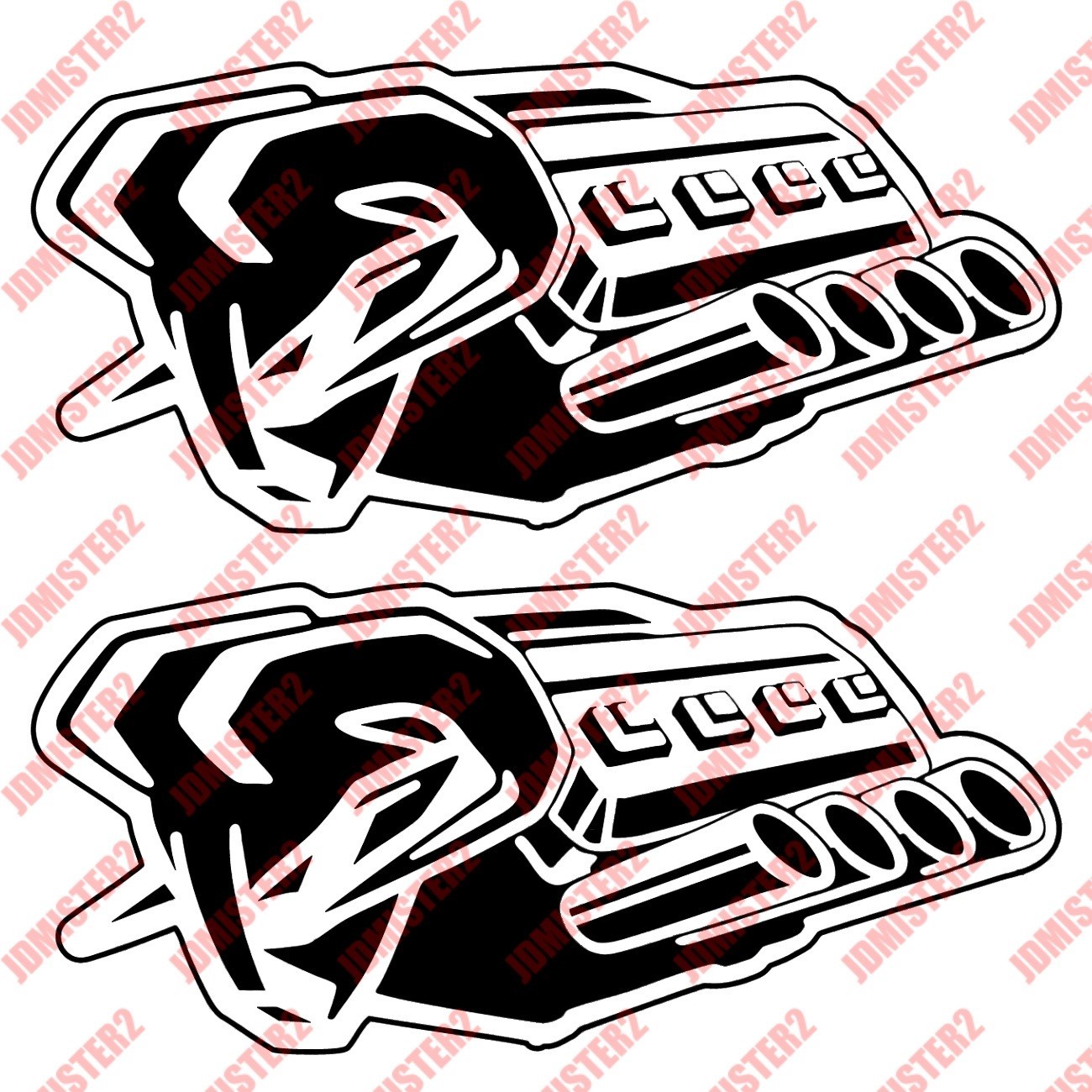 Ram Engine Decal 1500 2500 3500 Ram Truck Dodge Engine Sticker – Any Color