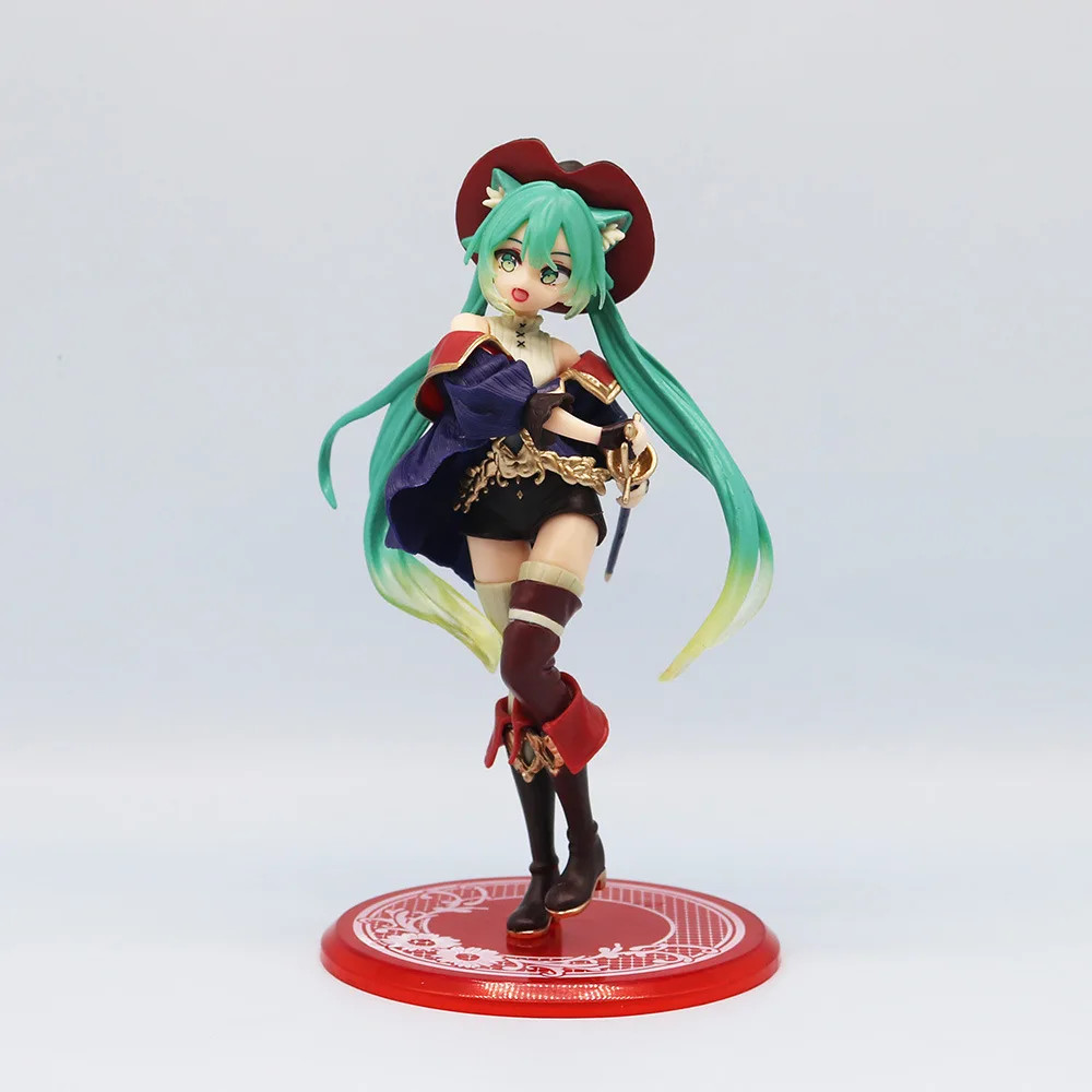 Hatsune Miku Puss in Boots Wonderland Anime Action Figure With Box