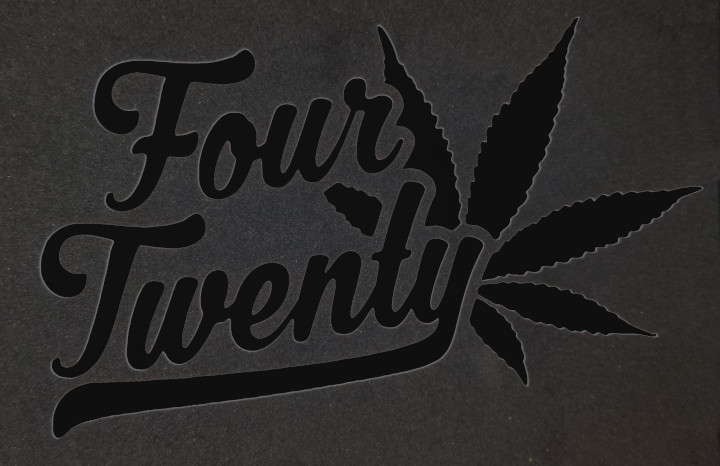 Four Twenty Decal Vinyl Sticker CNC Heavy Duty 420 ~ Free FAST shipping! ~