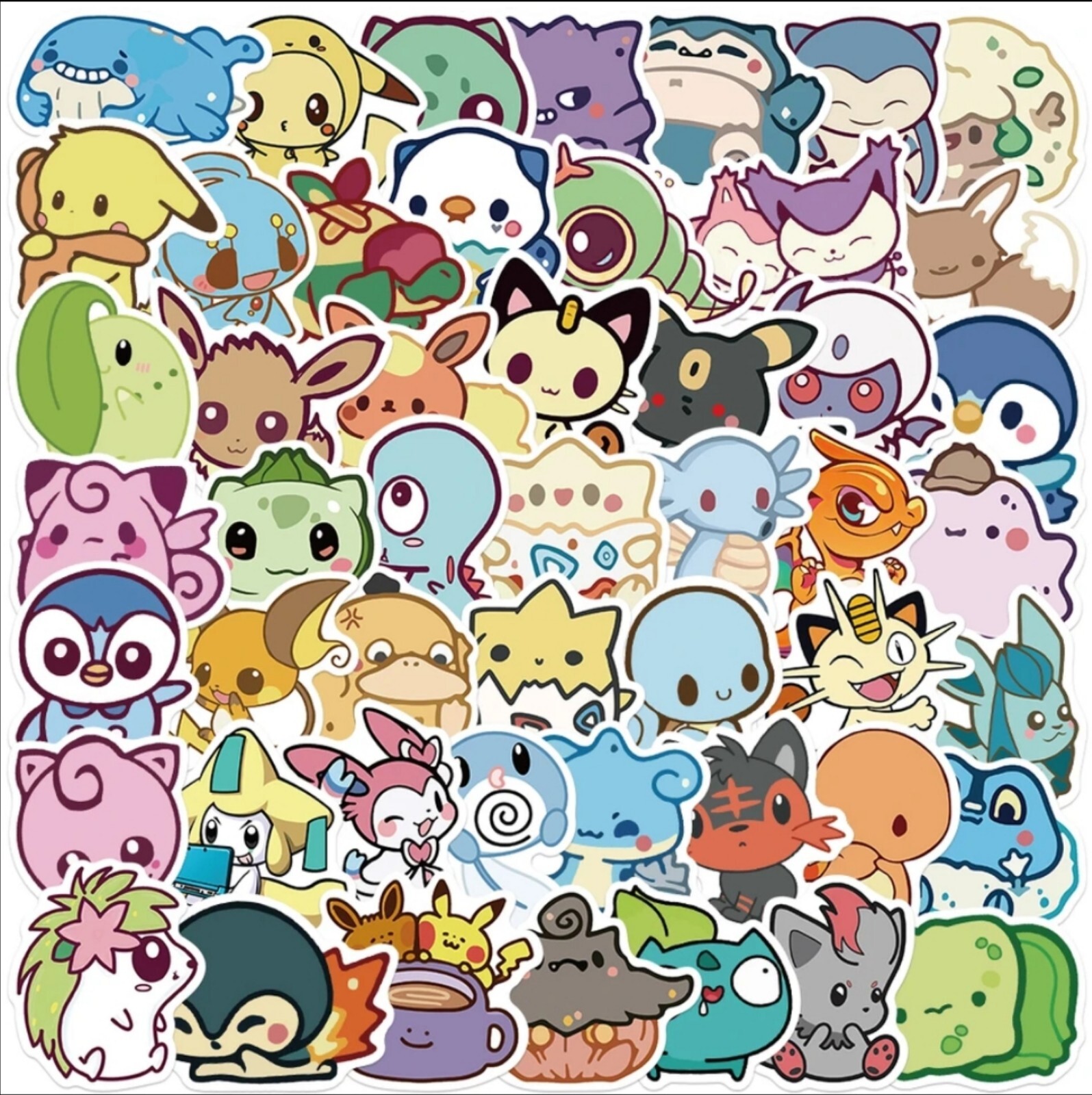 20 PCS Cute Cartoon Pokémon Anime Animated Animals Stickers BRAND NEW