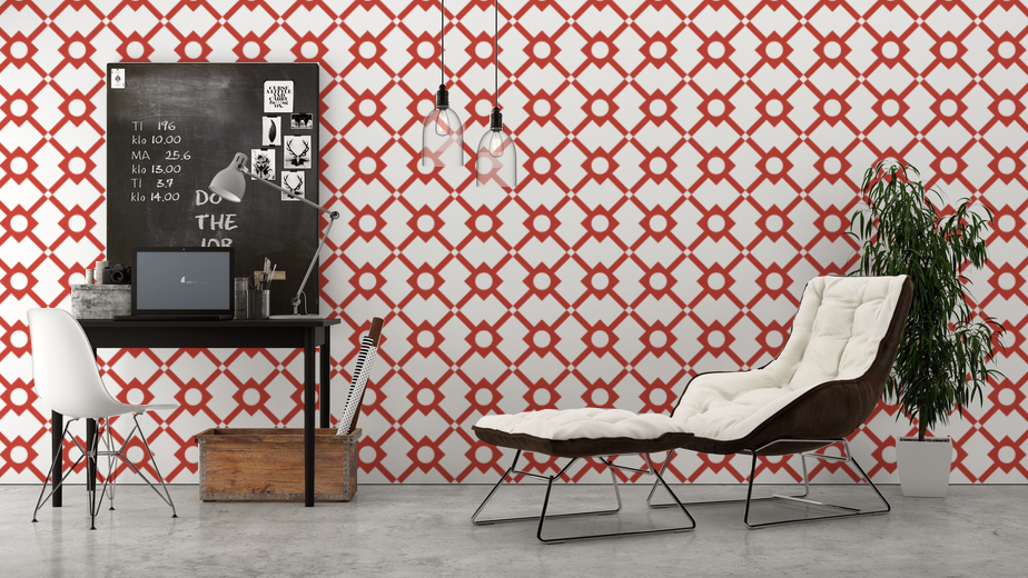 Geometric Wall Decal, Diamond Decal, Mid Century Decor, Apartment Wall Decor