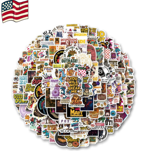 110 Pcs Outrage Princess Donut Stickers for Scrapbooking, Laptop, Water Bottle