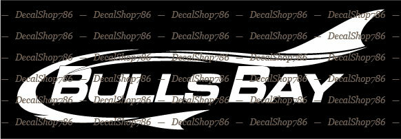 Bulls Bay Boats – Outdoor Sports – Vinyl Die-Cut Peel N' Stick Decals/Stickers