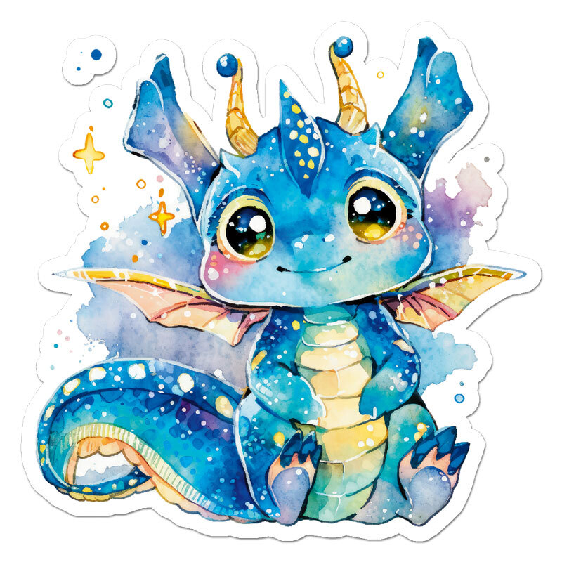 Cute Baby Dragon, Vinyl Decal Sticker, Indoor Outdoor, 3 Sizes, #11819