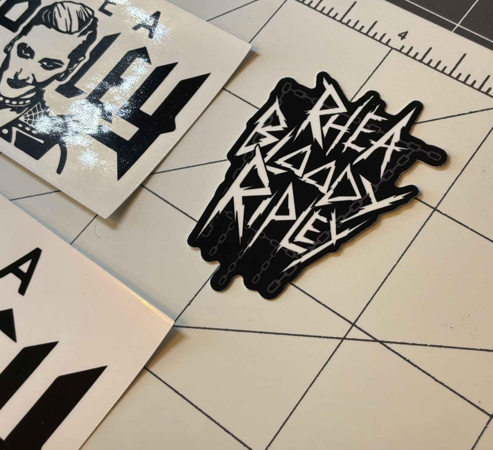 Rhea Ripley Stickers 3 Total Glossy Vinyl Stickers