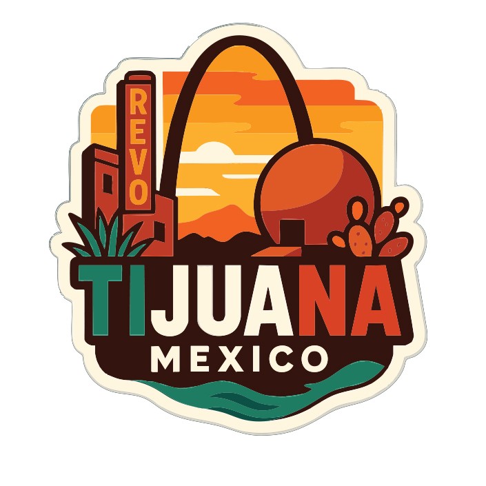Tijuana Mexico Sticker Decal Vinyl Die-Cut City Skyline Landmark Design