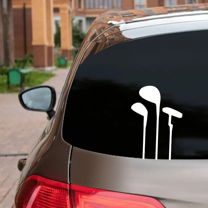 Golf Clubs Putter Driver Iron Sticker Decal Waterproof Vinyl