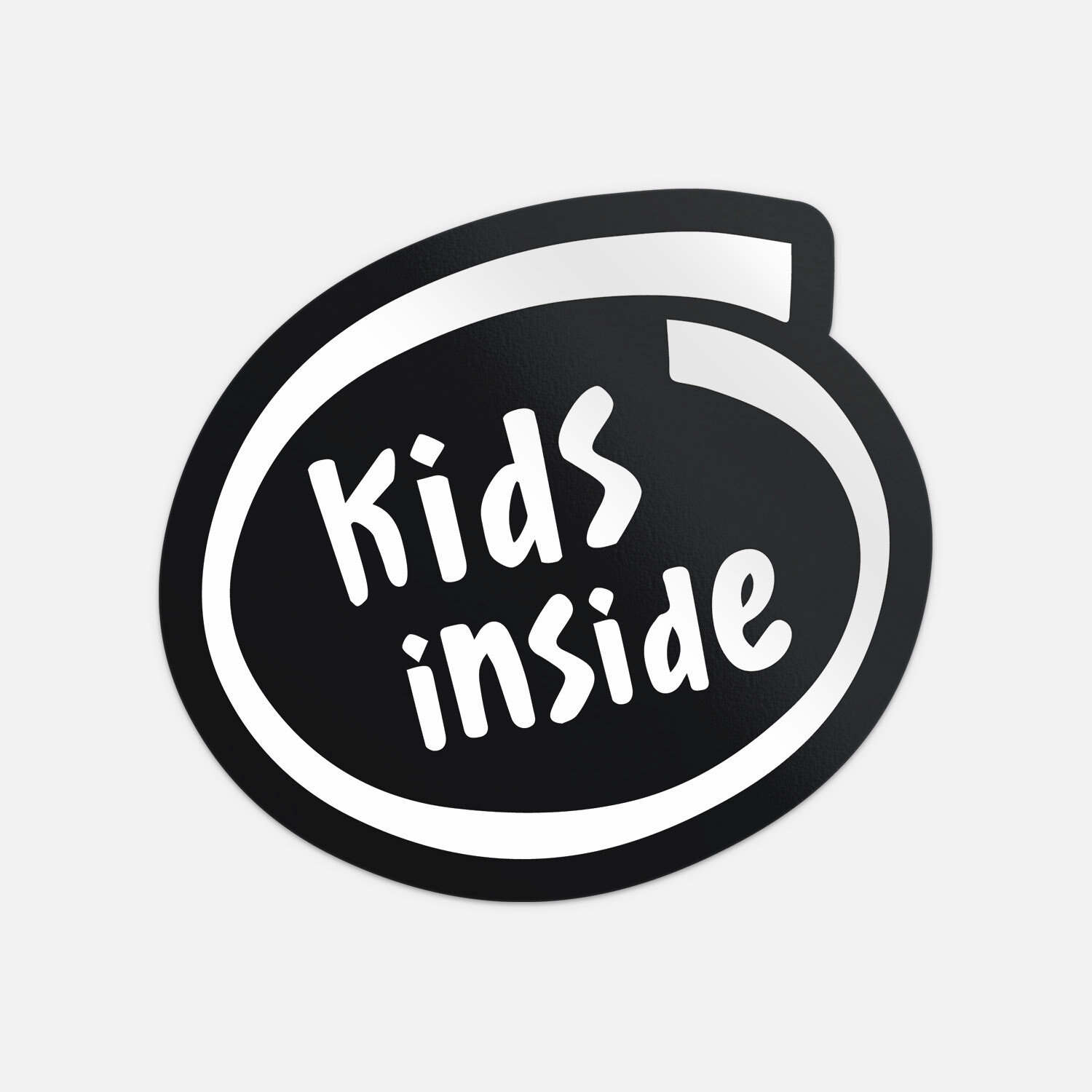 Kids Inside Baby Child On Board Black Vinyl Vinyl Sticker Decal