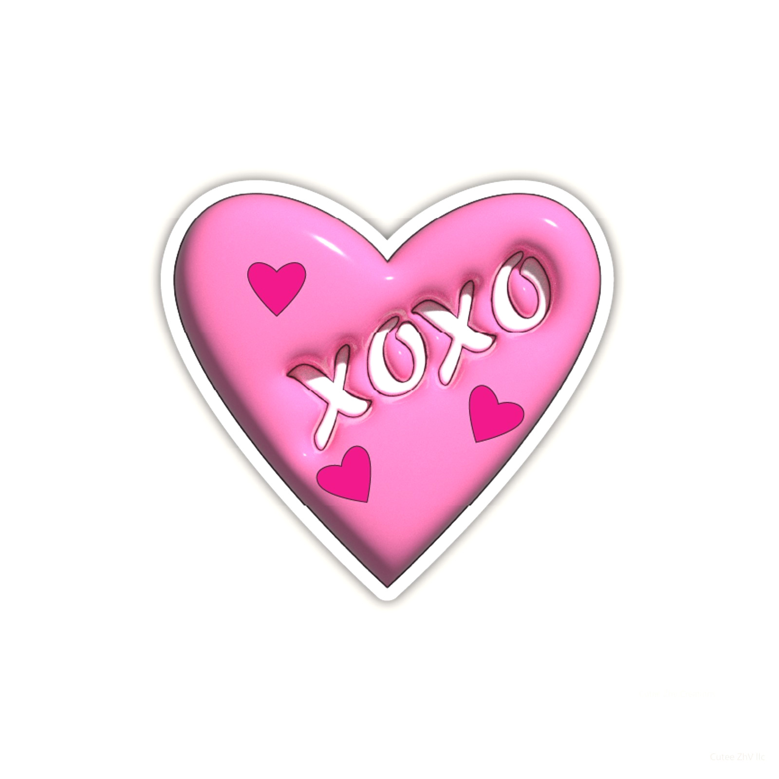 Heart Vinyl Stickers Waterproof Valentine Day Decal for Car Water Bottle Laptop