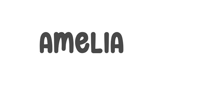New Amelia Personalized Name Vinyl Decal for Cups tumblers Crafts walls Phones