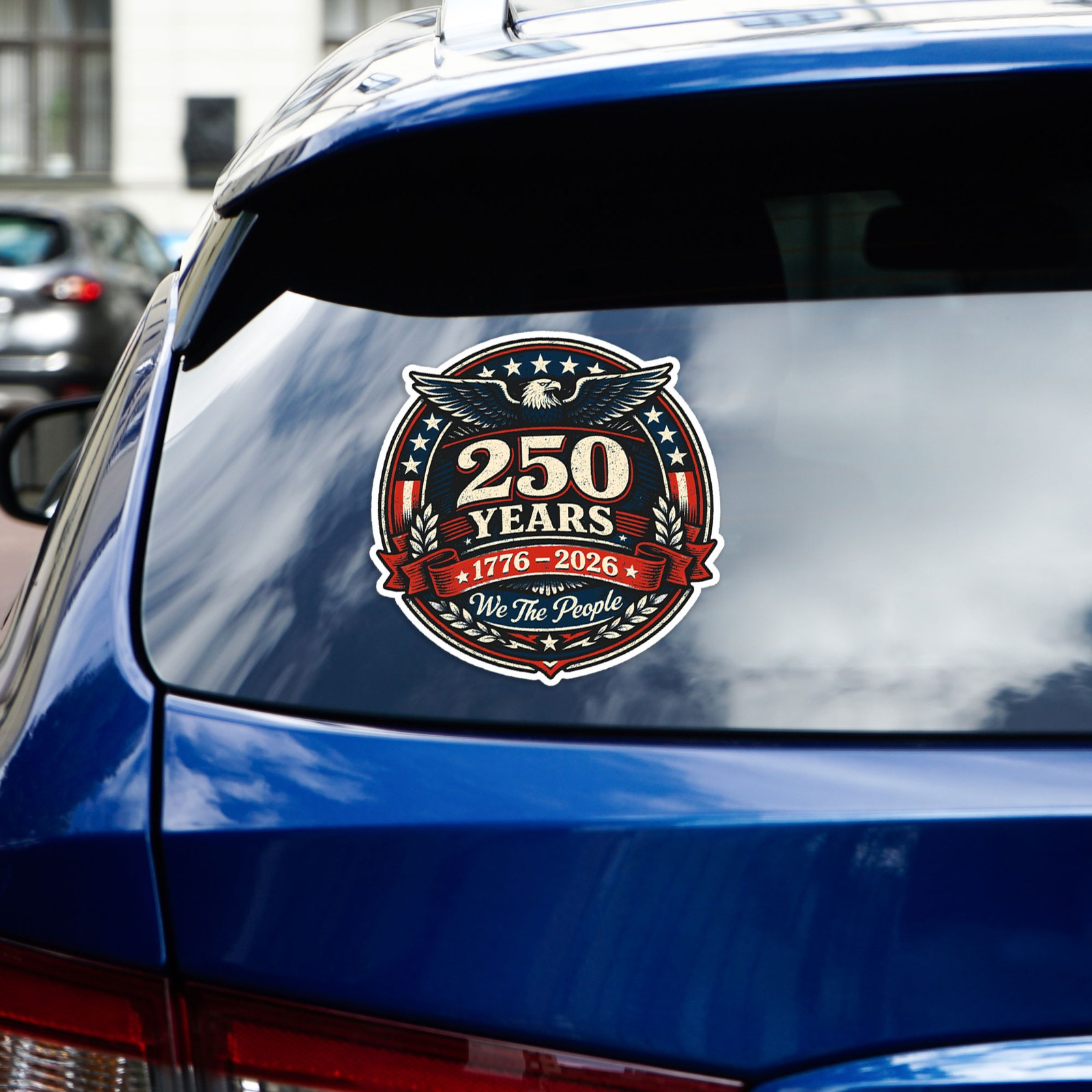 250 Years America Emblem – Vinyl Decal Sticker – Car Window Laptop – #95
