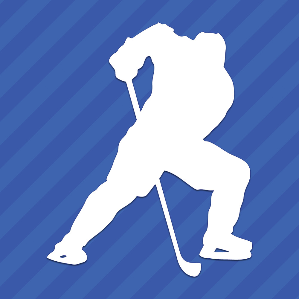 Hockey Player Vinyl Decal Sticker