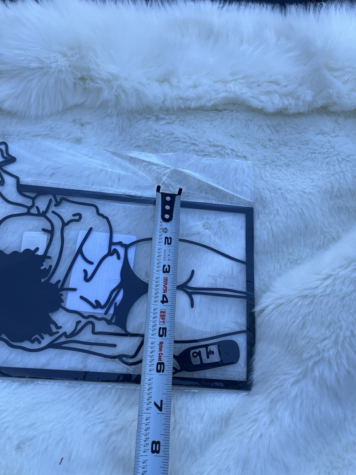 Modern metal Sillouette, Long day, Sexy Lady, “Midnight muse” Cutout Decal Metal