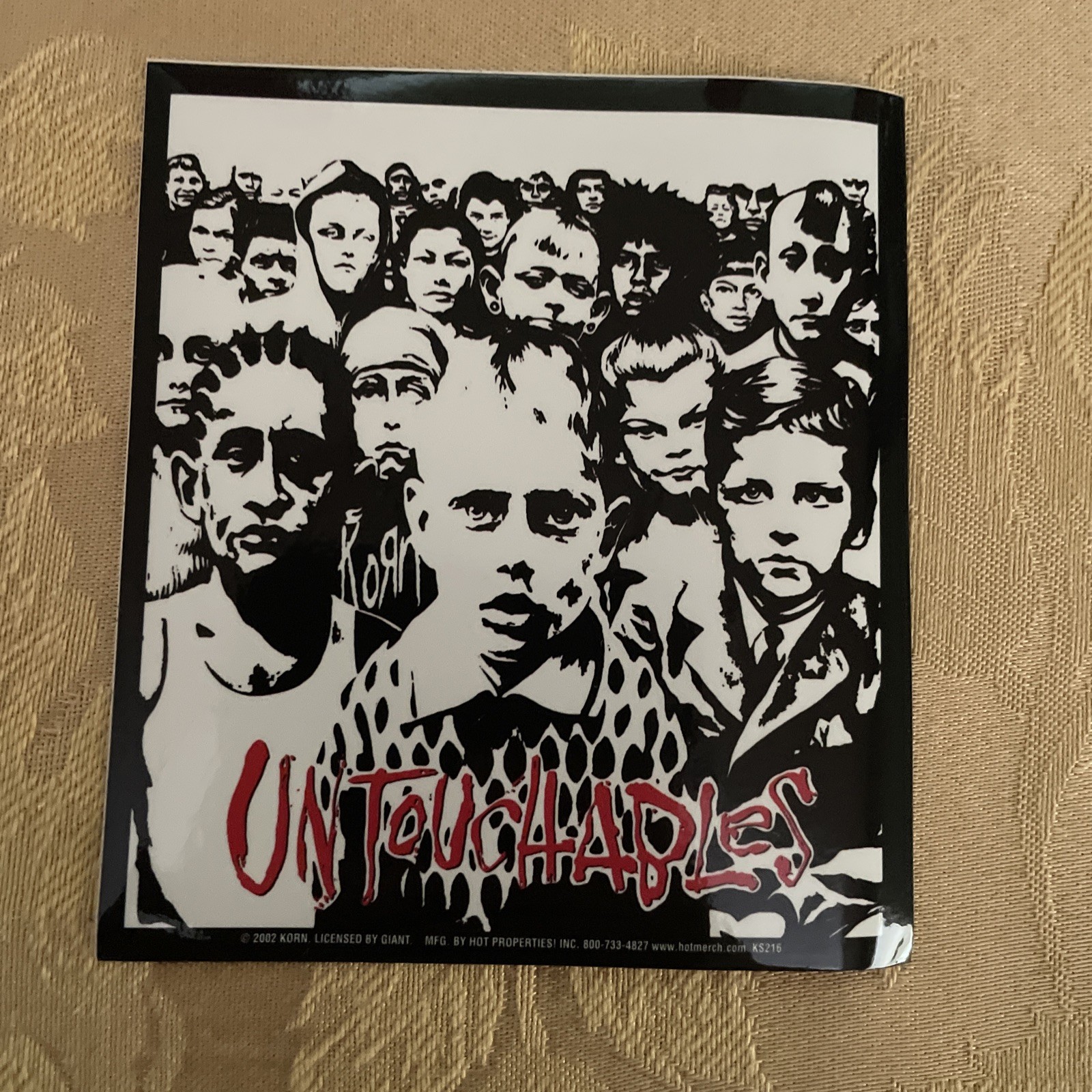 NEW Lot Of 3 KORN “UNTOUCHABLES” STICKERS 2002 VINTAGE OOP RARE COLLECTIBLE