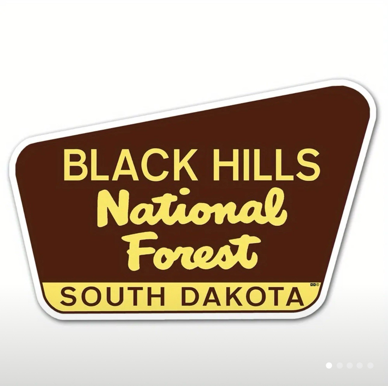 BLACK HILLS NATIONAL FOREST SOUTH DAKOTA Retro 3.75” Inch Vinyl Sticker Decal